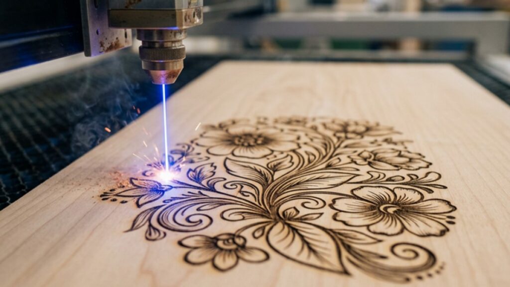 Selecting the best materials for laser engraving including wood and acrylic blanks