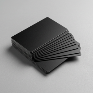 Black Anodized Aluminum Business Cards